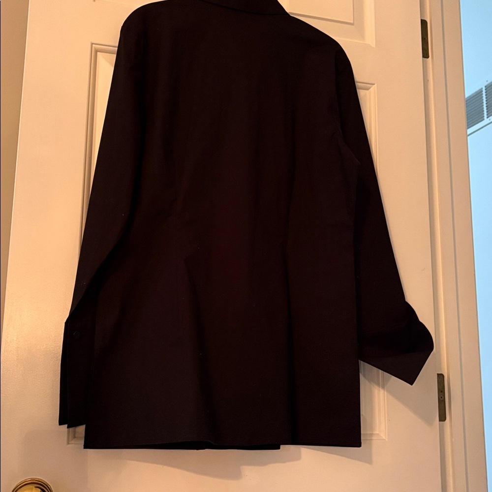 Pamela Dennis Womens Dark Dress Shirt - Picture 2 of 5